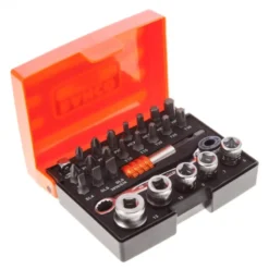 BAHCO Bitshylssats med spärrskaft 1/4" 26 delar| Hylsor & Nyckelverktyg
