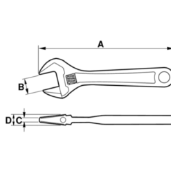 BAHCO 9070 Ergo Skiftnyckel 158mm| Hylsor & Nyckelverktyg|Tänger & Tvingar