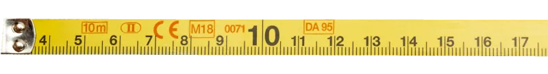 BAHCO Måttband 10 Meter •stålband • hake| Mätverktyg & Vattenpass
