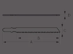 BAHCO sticksågblad metall 107mm| Sticksågblad