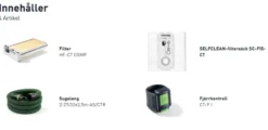 Festool Batteridriven Dammsugare CLEANTEC CTMC MIDI I-Basic| Dammsugare Och Tillbehör