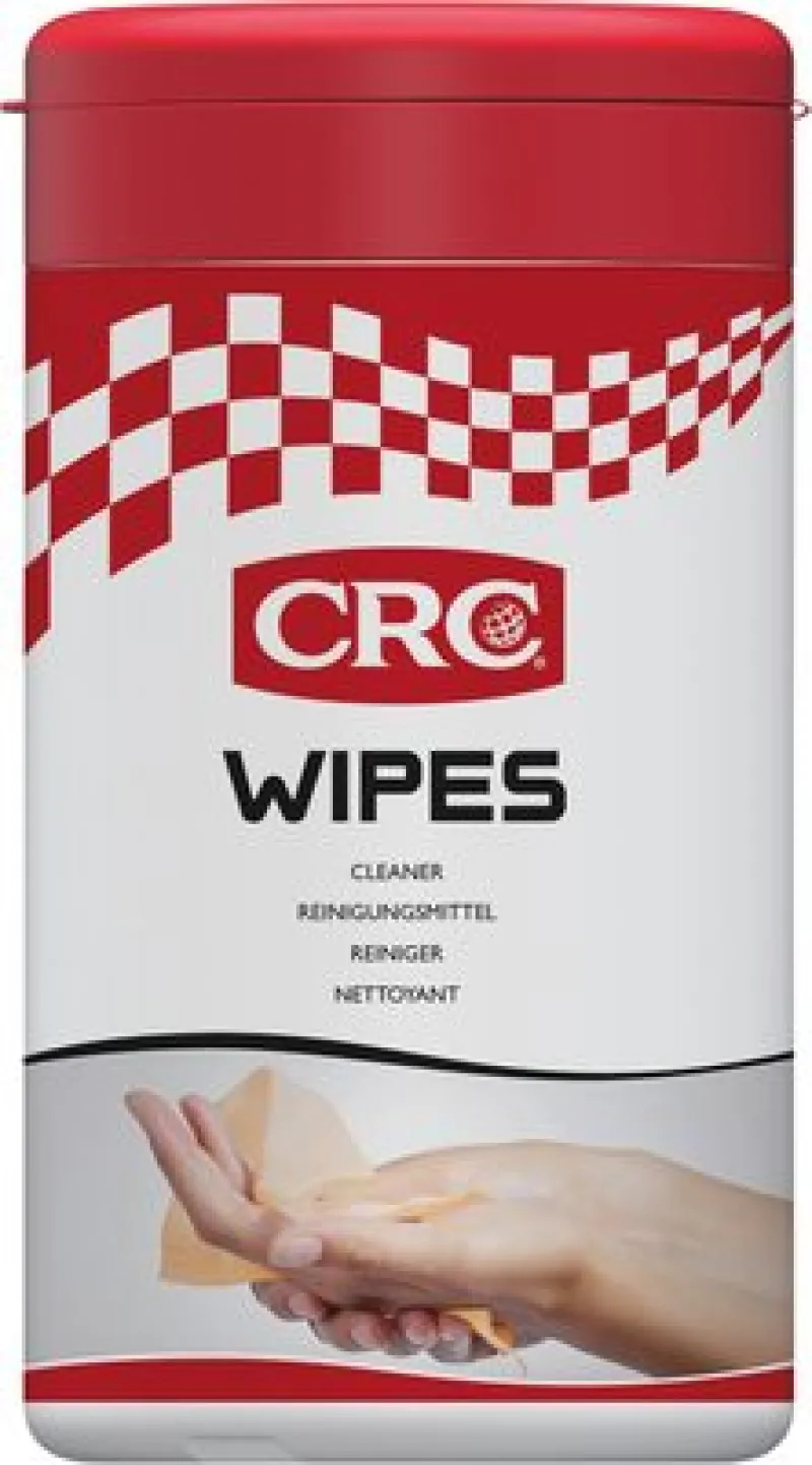 CRC Wipes Rengöringsduk, 50st| Smörj , Rengörning, Lim Och Tejp