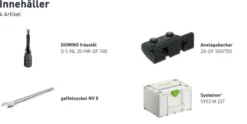 Festool Förbindningsfräs 18V DOMINO DFC 500 E-Basic| Fräsa