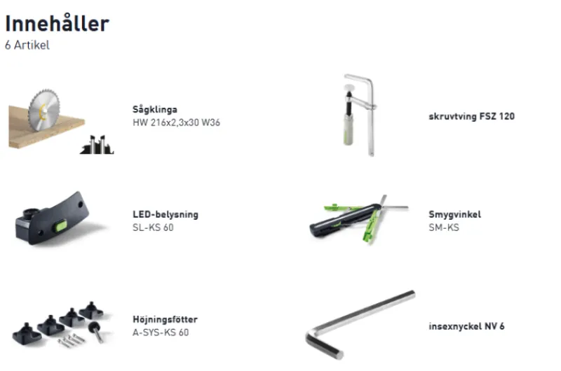 Festool Kap och gersåg KAPEX KS 60 E-set| Såga