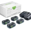Festool Laddpaket SYS 18V 4xTBX4/TCL6DUO| Batteri - Laddare