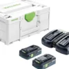 Festool Laddpaket SYS 18V 2x4,0/TCL 6 DUO| Batteri - Laddare
