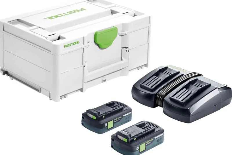 Festool Laddpaket SYS 18V 2x4,0/TCL 6 DUO| Batteri - Laddare