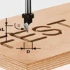 Festool Skriftfräs HW S8 D11/60°| Fräsa|Frässtål