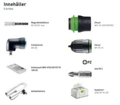 Festool Skruvdragare TXS 18-Basic-Set| Borra Och Skruva