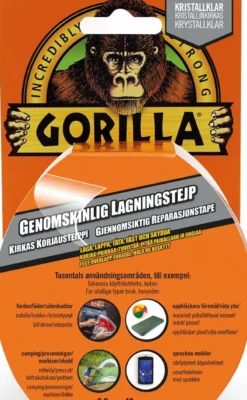 Thomee Gorilla Reparationstejp Clear 48 mm x 8,2 m| Smörj , Rengörning, Lim Och Tejp