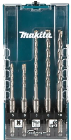 MAKITA Hammarborrsats 2-skär SDS-PLUS 5-delar| Borr Och Borrsatser