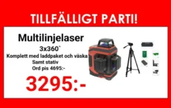 Övrig Komplett Multilinjelaser 3D Brave Grön med stativ| Linjelaser & Korslaser