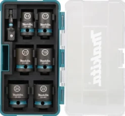 MAKITA Krafthylssats 7-del 1/2" impact BLACK| Hylsor & Nyckelverktyg