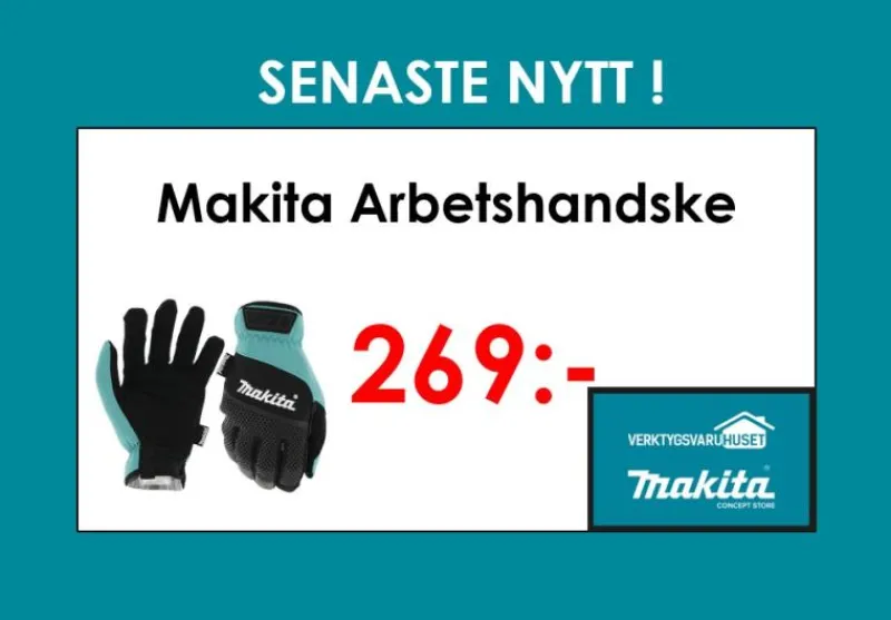 MAKITA Arbetshandske| Handskar|Skyddsutrustning