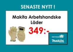 MAKITA Arbetshandske, läder| Handskar|Skyddsutrustning