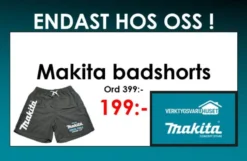 MAKITA Badshorts • SVARTA| Makita - Limited Edition|Makita Kläder