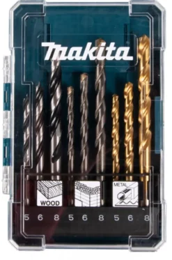 MAKITA Borrsats 9-delar| Borr Och Borrsatser