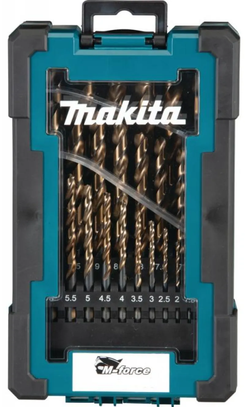 MAKITA Borrsats M-force 1-10mm, 19-delar| Borr Och Borrsatser