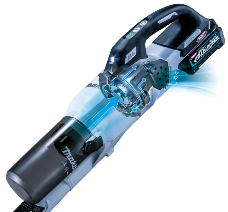 MAKITA CL003GD108 Dammsugare cyklon vit 40V -komplett| Dammsugare 40V