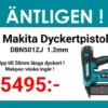 MAKITA DBN501ZJ Dyckertpistol 18 volt| Dyckert- Stiftpistoler|Nytt Från Makita!