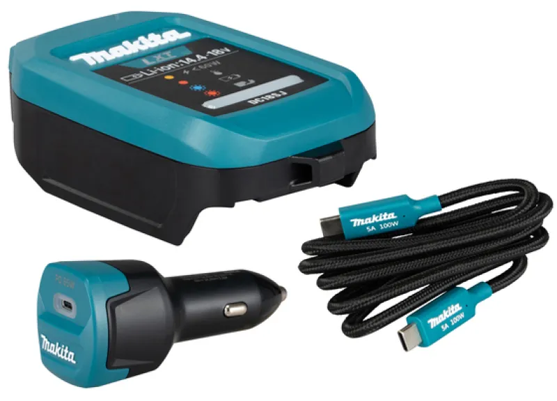 MAKITA DC18SJ Billaddare-set 18V| Nytt Från Makita!