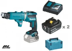 MAKITA DFS452TJX2 Gipsautamat 18V komplett| Borr - Skruvdragare