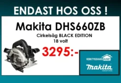 MAKITA DHS660ZB Cirkelsåg 18V - Black edition| Makita - Limited Edition