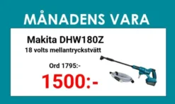 MAKITA DHW180Z Mellantryckstvätt 18V • 24 bar| Övriga Trädgårdsmaskiner.