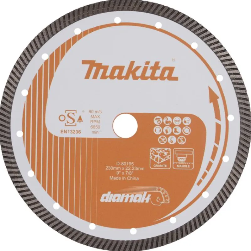MAKITA Diamantklinga 230mm • Marmor, granit| Diamantklingor