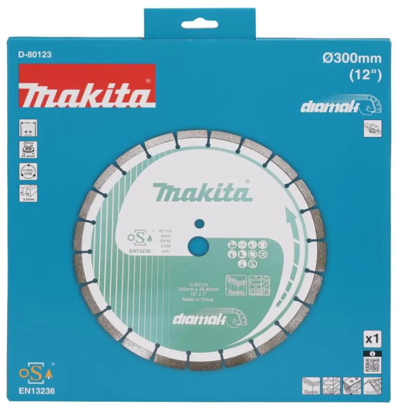 MAKITA Diamantklinga 300x25,4 mm| Diamantklingor