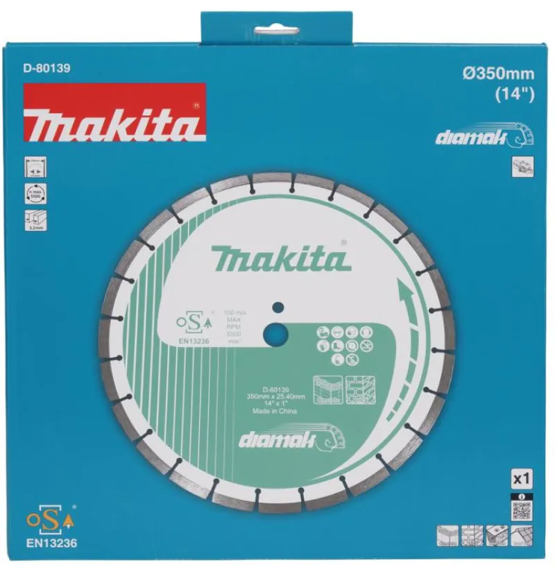 MAKITA Diamantklinga 350x25,4mm| Diamantklingor