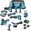 MAKITA DLX6038G Superplus Combokit 6,0Ah (9st maskiner+radio i väska) +1st extra 5,0Ab-batteri-på-köpet! Värde 995:-| Combokit