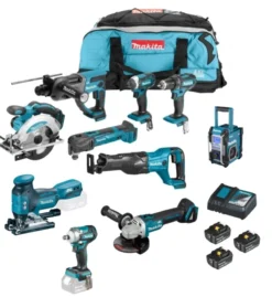 MAKITA DLX6038G Superplus Combokit 6,0Ah (9st maskiner+radio i väska) +1st extra 5,0Ab-batteri-på-köpet! Värde 995:-| Combokit