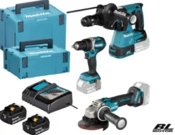 MAKITA DLX3195JX1 Combokit (DDF484 + DGA504 + DHR243)| Borr - Skruvdragare|Combokit