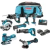 MAKITA DLX6038T Plusplus Combokit (8 st maskiner i väska) +1st extra 5,0Ab-batteri-på-köpet! Värde 995:-| Combokit