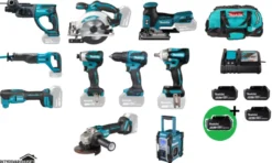 MAKITA DLX6141T SuperPlus Combokit 9 st maskiner +Radio & väska +1st extra 5,0Ah-batteri-på-köpet! Värde 995:-| Combokit