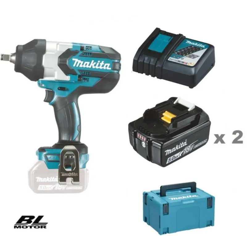 MAKITA DTW1002RTJ Mutterdragare 18V, komplett| Mutterdragare