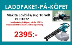 MAKITA DUB187Z Lövsug /blås 18V| Lövblåsare