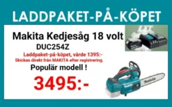 MAKITA DUC254Z Kedjesåg 18V (25cm)| Motorsågar-Kedjesågar