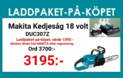 MAKITA DUC307Z Kedjesåg 18V (30cm)| Motorsågar-Kedjesågar