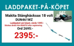 MAKITA DUN461WZ Stånghäcksax 18V, 460mm| Häcksaxar