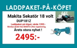MAKITA DUP181Z Sekatör 18V| Nytt Från Makita!|Övriga Trädgårdsmaskiner.