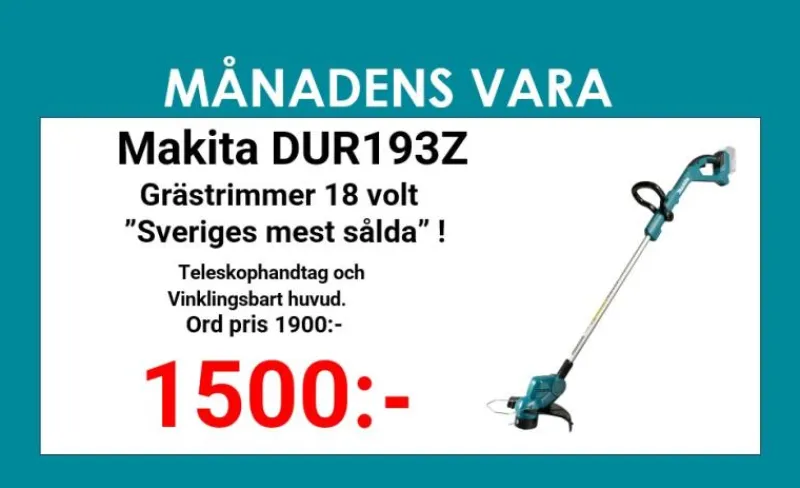 MAKITA DUR193Z Grästrimmer 18V| Makita Kampanjer|Grästrimmer Och Röjsågar