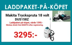 MAKITA DUS158Z Tryckspruta ryggburen 18V, 15L| Övriga Trädgårdsmaskiner.