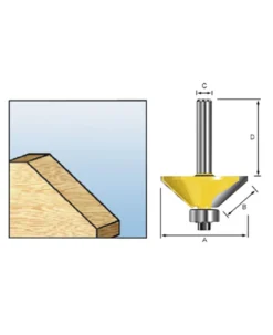 MAKITA Fasfräs 45°| Frässtål