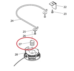 MAKITA Fjäder till DUR181| Röjsågar- Trimmer Tillbehör