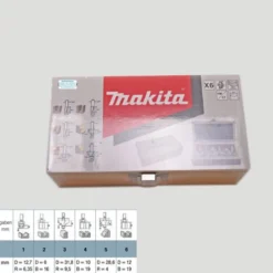 MAKITA Frässet 6-delar i trälåda| Frässtål