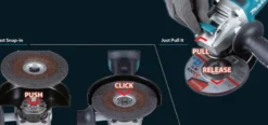 MAKITA GA044GZ Vinkelslip 40V • 125mm • X-lock-fäste| Vinkelslipar 40V