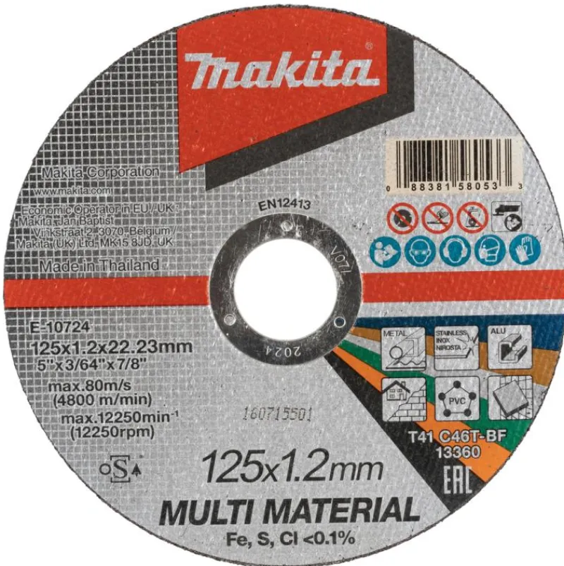 MAKITA kapskiva 125x1,2mm multi| Kap- Slipskivor