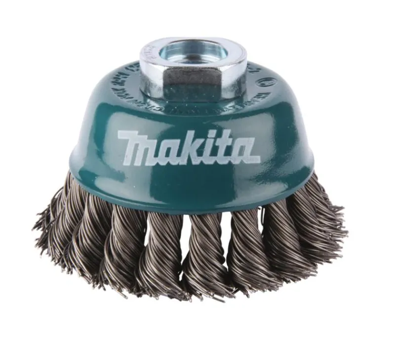 MAKITA Koppborste 75mm • M14 • tvinad| Stålborstar